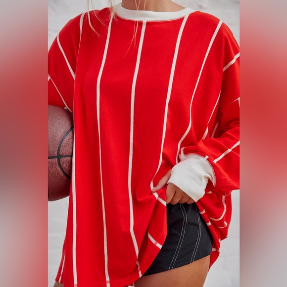 Free People Tops - Free People Home Game Stripe Layer Top